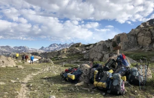 An Eden Invitation backpacking trip in Wyoming's Wind River Range, July 2019. Photo courtesy of Eden Invitation.